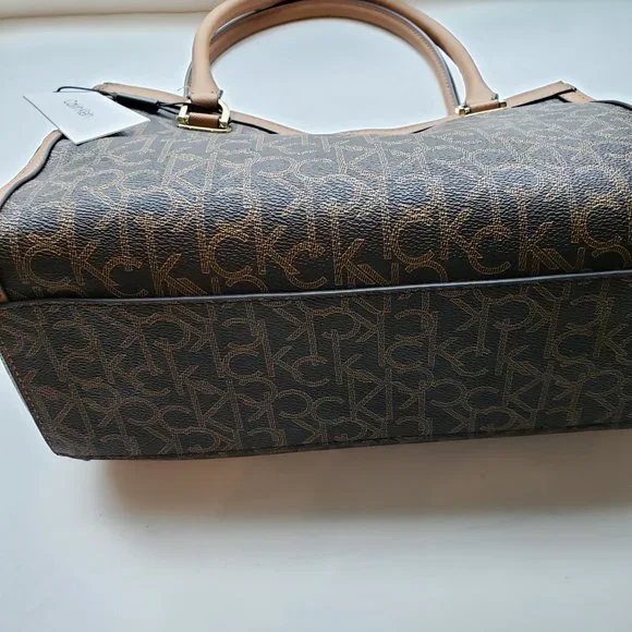 NWT CALVIN KLEIN Logo Satchel.